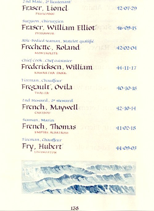 Book of Rembrance Ottawa