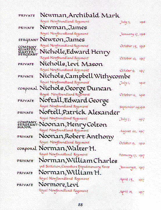 Book of Remembrance Ottawa, ON