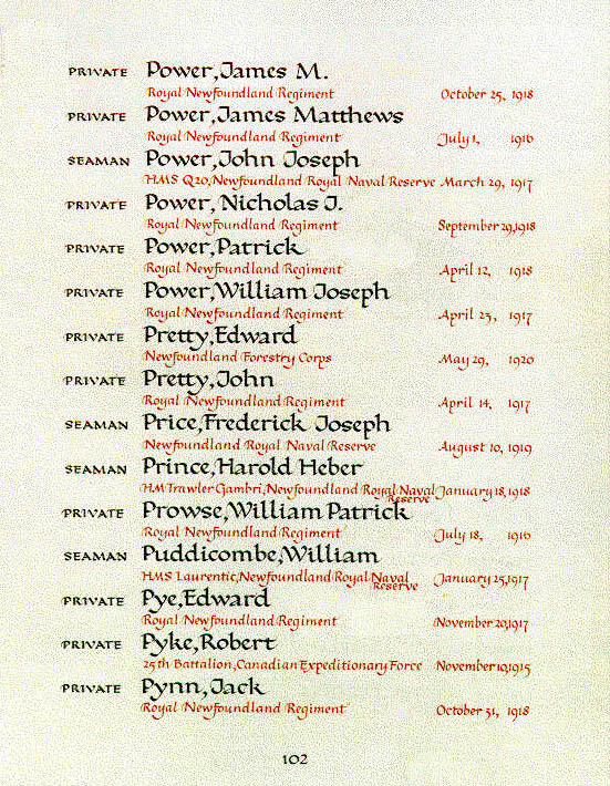 Bookof Rememberance Ottawa