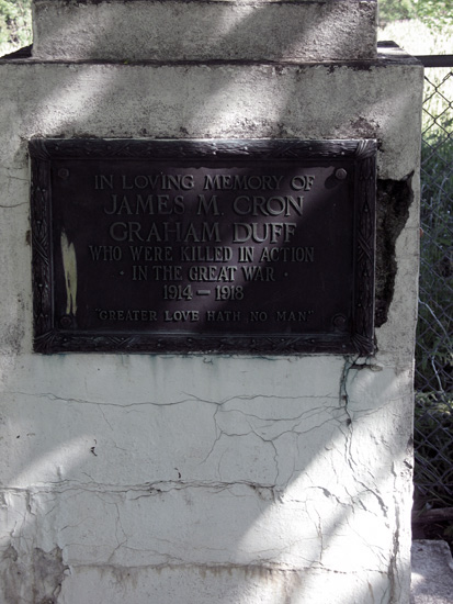 Monument Harbour Grace Presbyterian Cem.