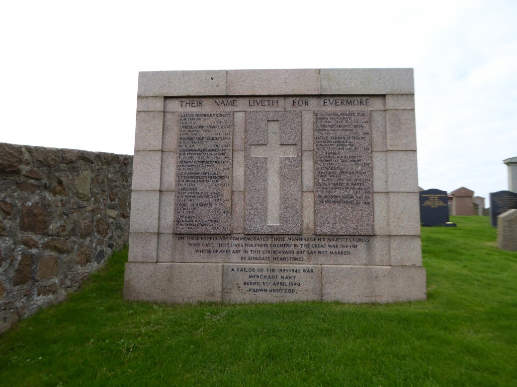 Memorial in Peterhead Cemetery